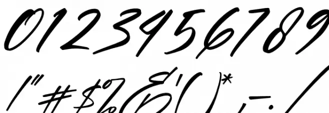 Gabriel Italic Font OTHER CHARS