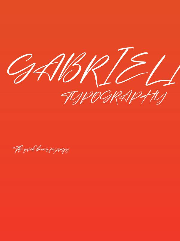 Gabriel Italic Poster