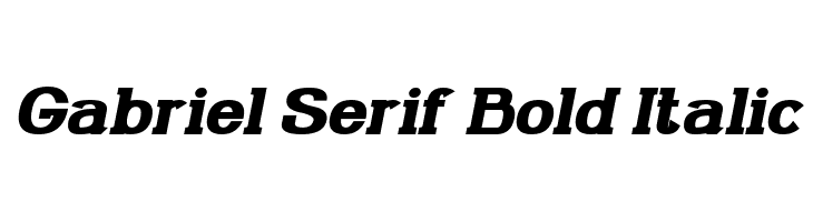 Gabriel Serif Bold Italic  नि: शुल्क फ़ॉन्ट्स डाउनलोड