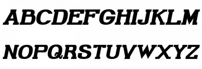 Gabriel Serif Bold Italic फ़ॉन्ट अपरकेस