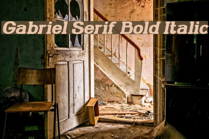 Gabriel Serif Bold Italic Example 2