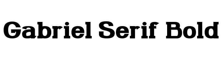 Gabriel Serif Bold  Скачать бесплатные шрифты