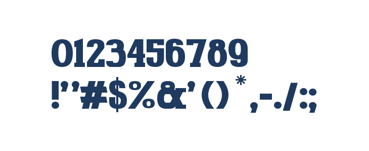 Gabriel Serif Bold Other Characters