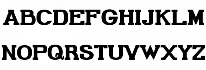 Gabriel Serif Bold फ़ॉन्ट अपरकेस