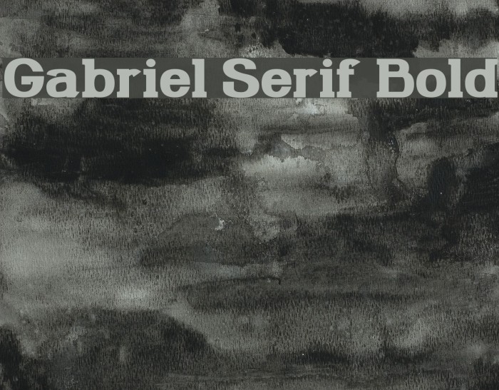 Gabriel Serif Bold Example 3