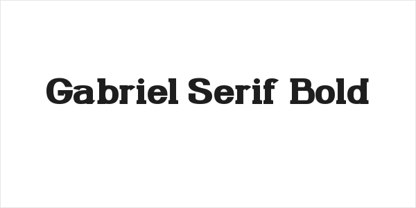 Gabriel Serif Bold Logo