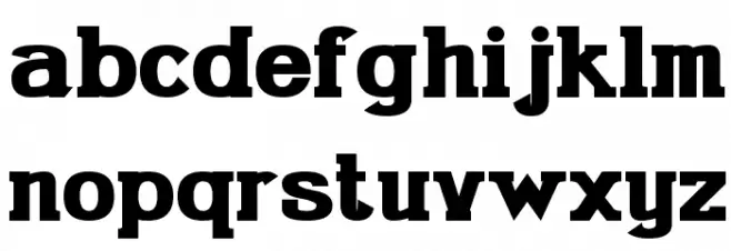 Gabriel Serif Bold फ़ॉन्ट लोअरकेस
