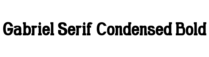 Gabriel Serif Condensed Bold  Скачать бесплатные шрифты