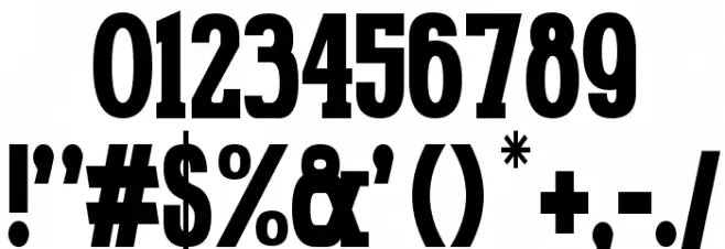 Gabriel Serif Condensed Bold خط محارف أخرى