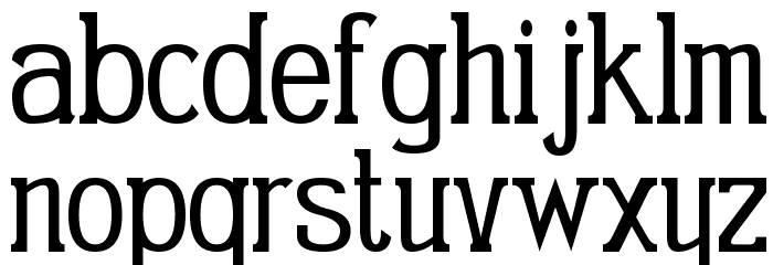 Gabriel Serif Condensed Font LOWERCASE
