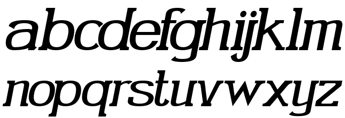 Gabriel Serif Italic Font LOWERCASE