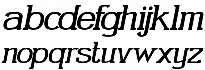 Gabriel Serif Italic 字体 小写