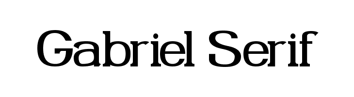 Gabriel Serif  नि: शुल्क फ़ॉन्ट्स डाउनलोड