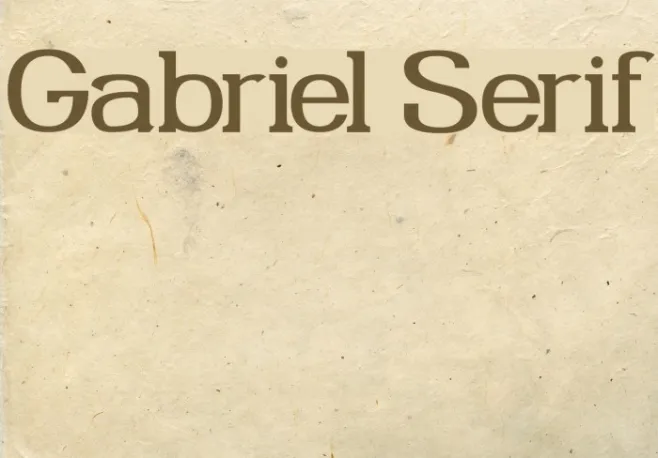 Gabriel Serif Example 2