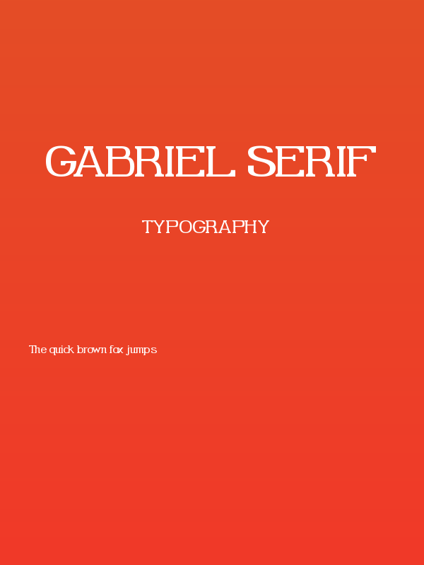 Gabriel Serif Poster
