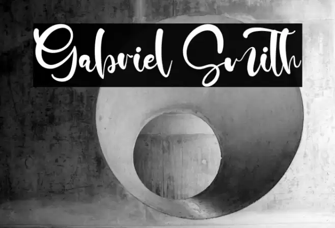 Gabriel Smith Font examples