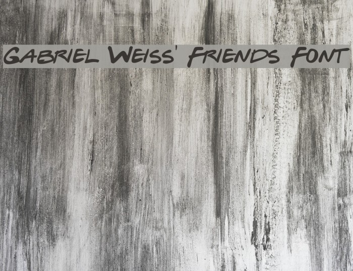 Gabriel Weiss' Friends Font Font examples
