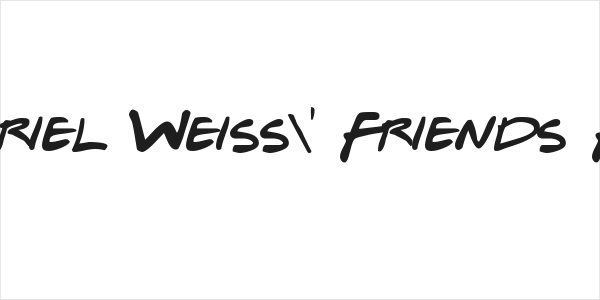 Gabriel Weiss' Friends Font Logo