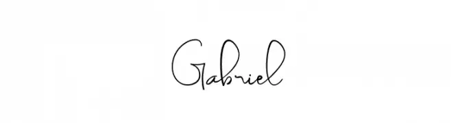 Gabriel  フリーフォントのダウンロード