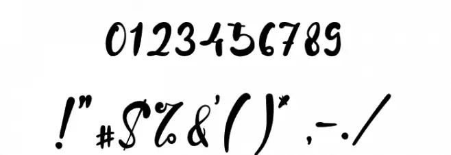 GabrielSmith Font OTHER CHARS