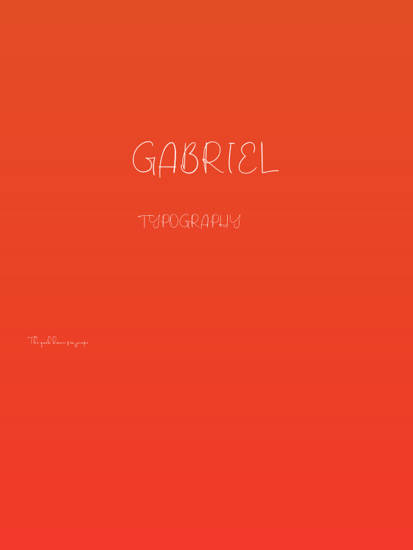 Gabriel Poster