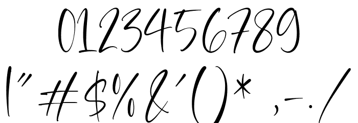 Gabriela Couture Font OTHER CHARS