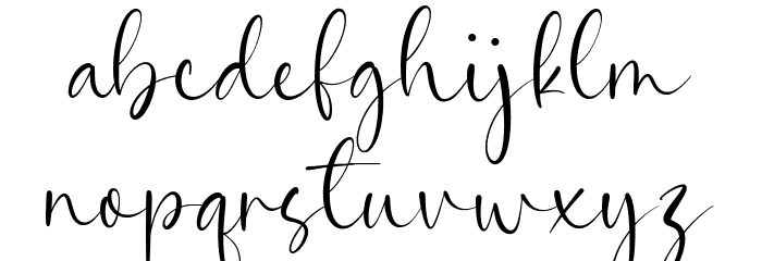 Gabriela Couture Font LOWERCASE