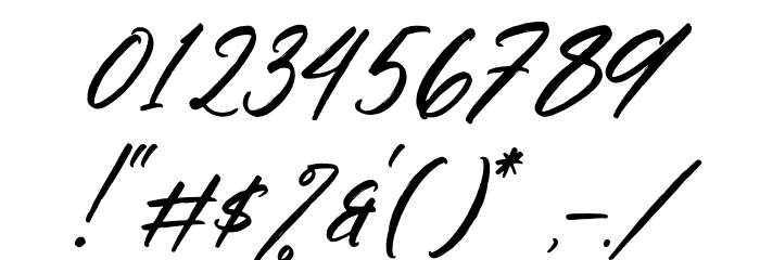 Gabriela Ragile Italic Font OTHER CHARS