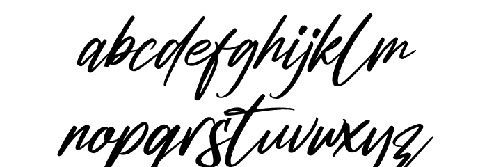 Gabriela Ragile Italic Font LOWERCASE