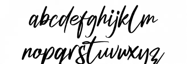 Gabriela Ragile Font LOWERCASE