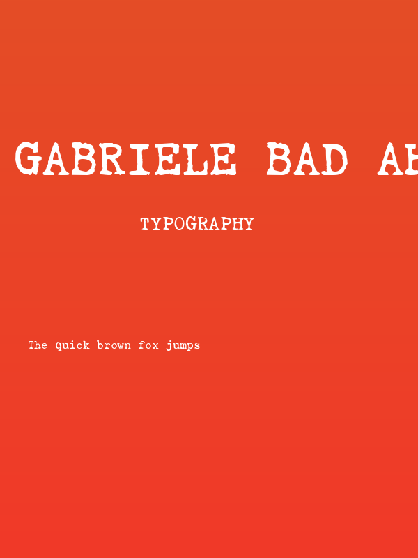 Gabriele Bad AH Poster