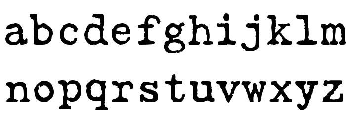 Gabriele Bad AH Font LOWERCASE
