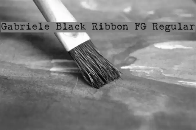 Gabriele Black Ribbon FG Regular Font examples