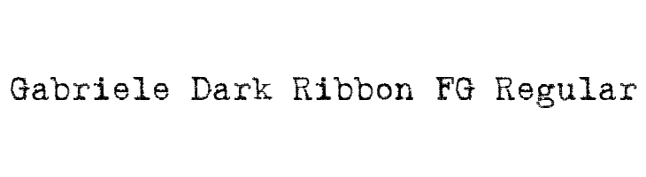 Gabriele Dark Ribbon FG Regular  Free Fonts Download
