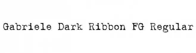 Gabriele Dark Ribbon FG Regular  baixar fontes gratis
