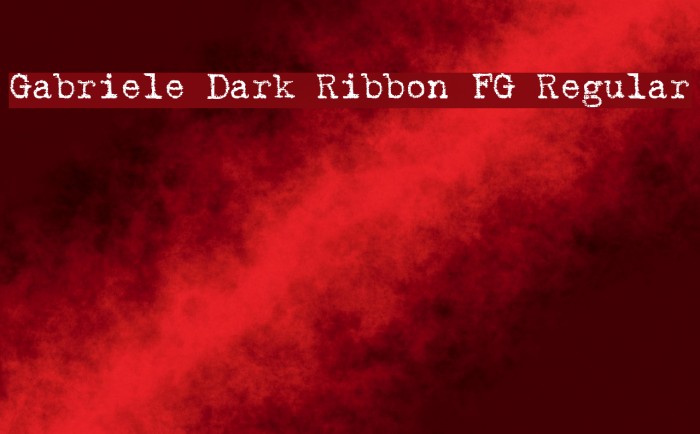 Gabriele Dark Ribbon FG Regular Example 3