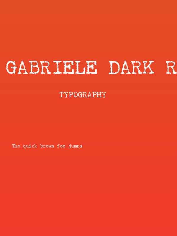 Gabriele Dark Ribbon FG Regular Poster