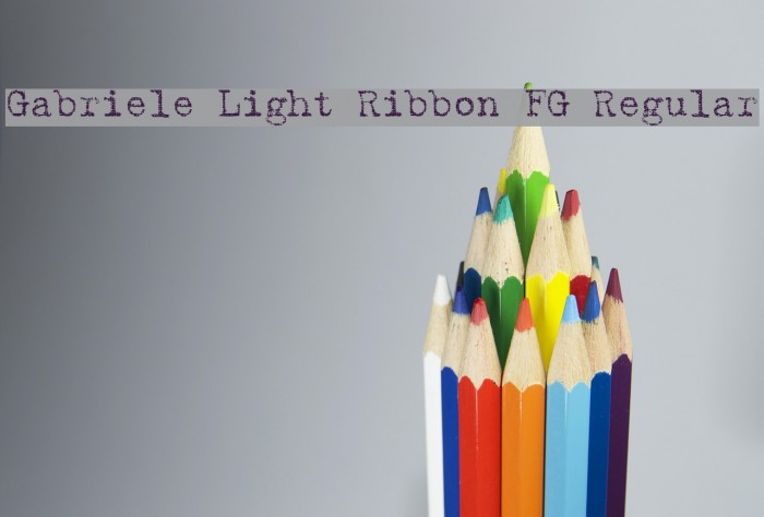 Gabriele Light Ribbon FG Regular Font examples