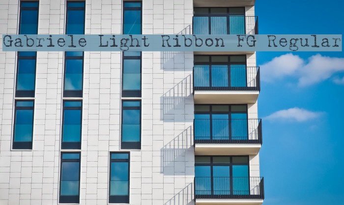 Gabriele Light Ribbon FG Regular Font examples