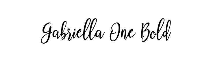 Gabriella One Bold  免费字体下载