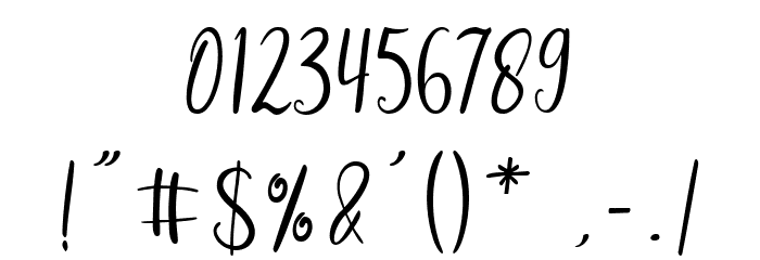 Gabriella One Bold Font OTHER CHARS