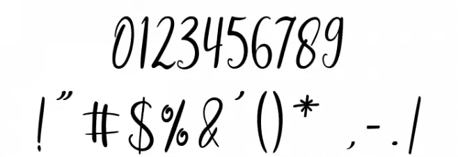 Gabriella One Bold Font OTHER CHARS