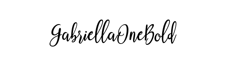 Gabriella One Bold  Free Fonts Download