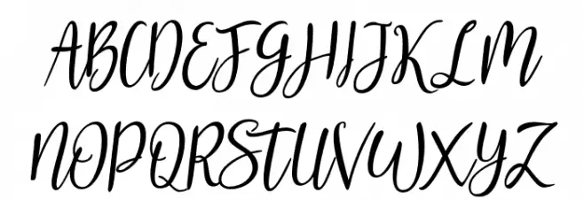 Gabriella One Bold 字体 大写