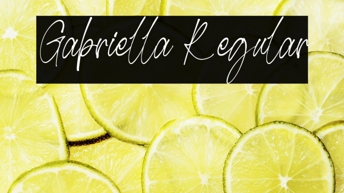 Gabriella Regular Example 1