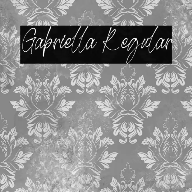 Gabriella Regular Font examples