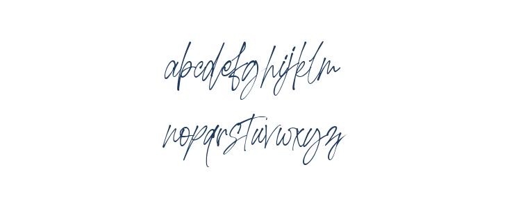 Gabriella Regular Lowercase