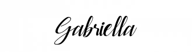 Gabriella  Frei Schriftart Herunterladen
