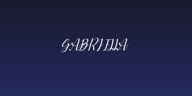 Gabriella Social Header