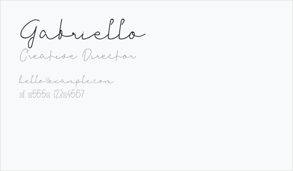 Gabriello Business Card